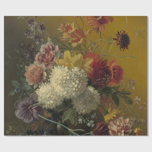 Papier Cadeau Fleurs de maître hollandais antique Georgius van O