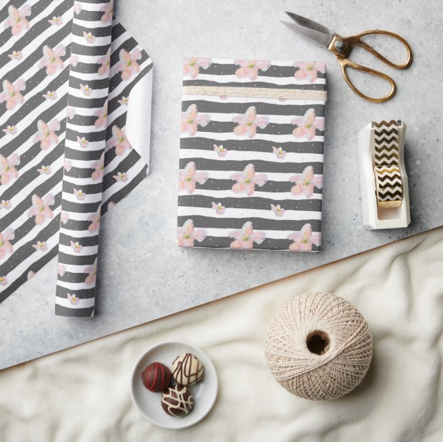 Papier Cadeau Fleurs de printemps (Artisanat)