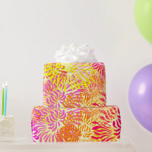 Papier Cadeau Fleurs de printemps colorées