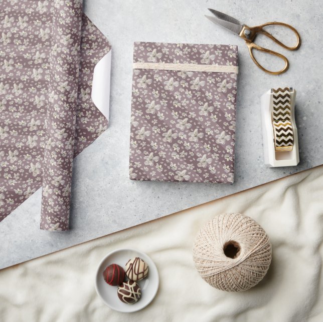 Papier Cadeau Fleurs de printemps en haut (Artisanat)