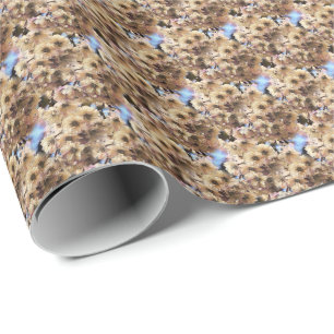 Papier Cadeau Fleurs de printemps rose fleurs Nature Motif Art