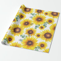 Fleurs de soleil géantes sur Arrière - plan blanc