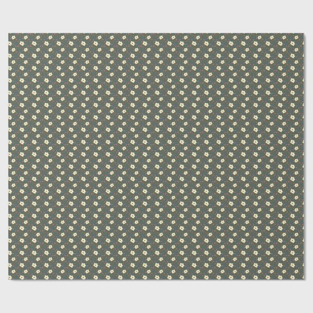 Papier Cadeau Fleurs d'Ivoire (Plat)