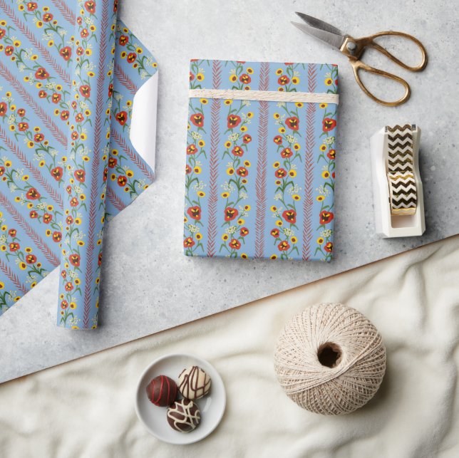 Papier Cadeau Fleurs nordiques Vol. 1 (Artisanat)