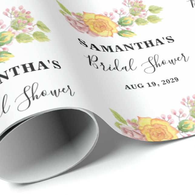 Papier Cadeau Fleurs Printanières pour Enterrement (Créateur téléchargé)