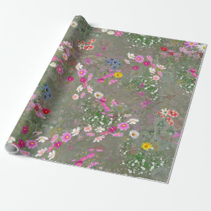 Papier Cadeau Fleurs sauvages Cosmos