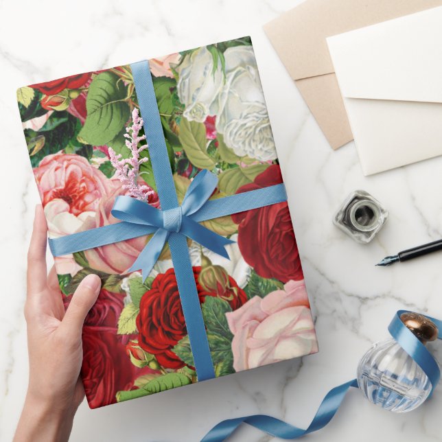 Papier Cadeau Fleurs vintages (Cadeaux)
