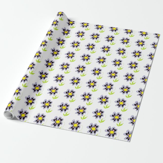 PAPIER CADEAU FLEUVE PURPLE (Déroulé)