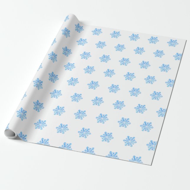 Papier Cadeau flocon de neige (Déroulé)