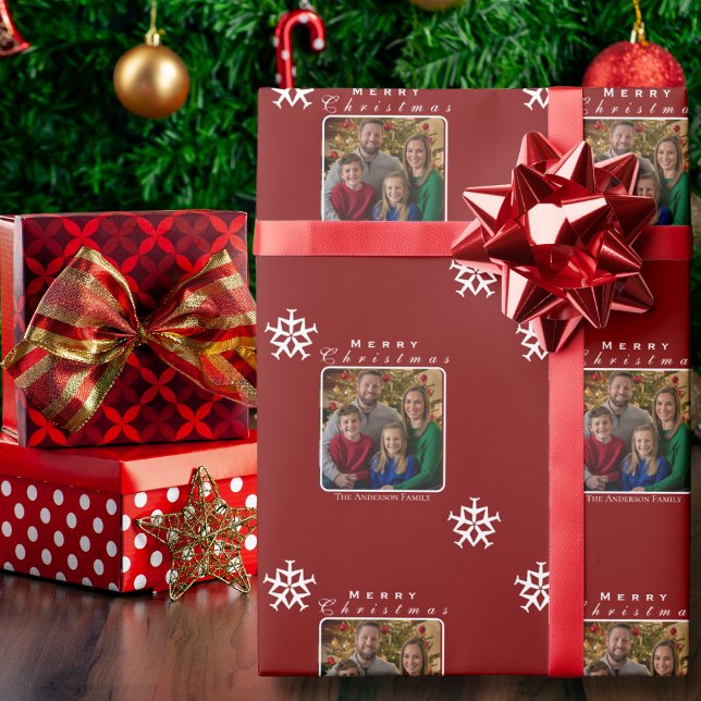 Papier Cadeau Flocon de neige de l'avion de Noël Photo Drôle per (Créateur téléchargé)