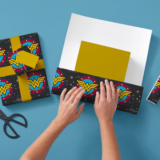 Papier Cadeau Flocon de neige de Noël de la Femme-veine personna (Créateur téléchargé)