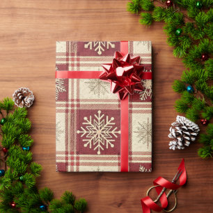 Papier Cadeau Flocon de neige Plaid Noël