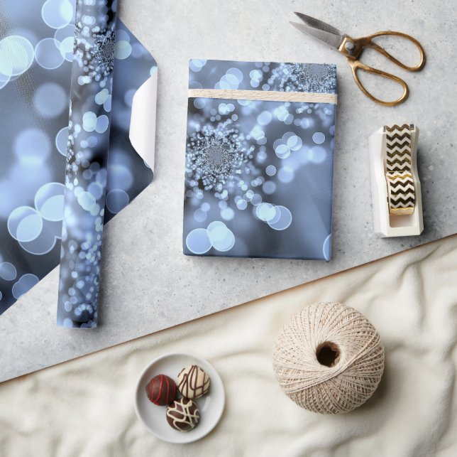 Papier Cadeau Flocon de neige Silvery Blue (Artisanat)