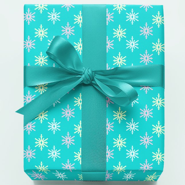 Papier Cadeau Flocons de neige rétro (Créateur téléchargé)