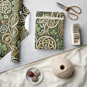 Papier Cadeau Floraison Celtique