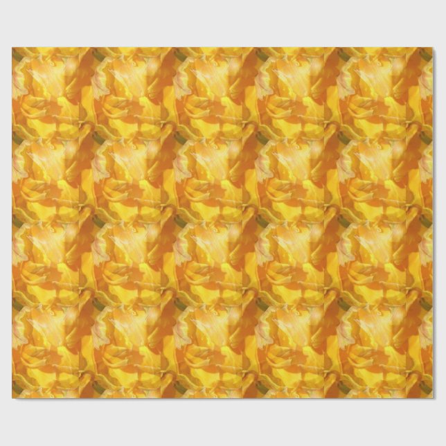 Papier Cadeau floraison collective (Plat)