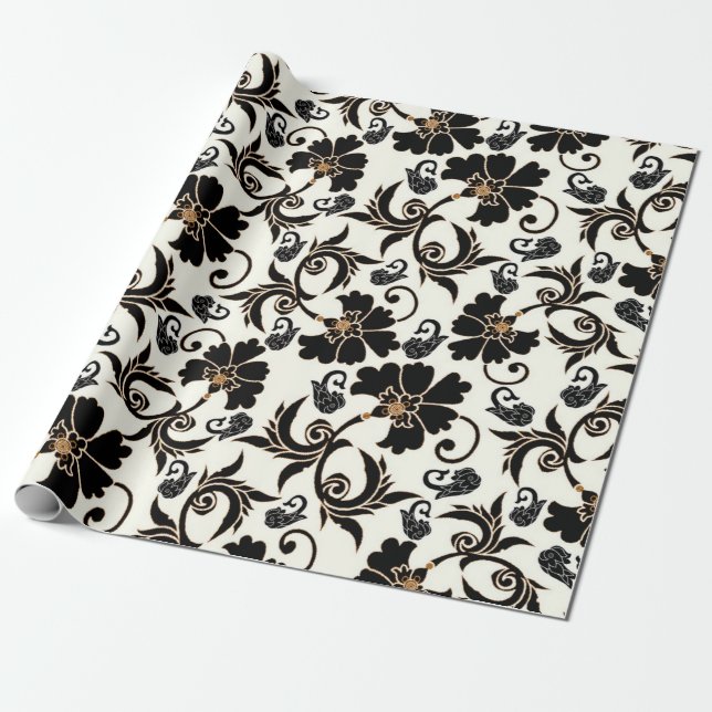 Papier Cadeau Floral (Déroulé)