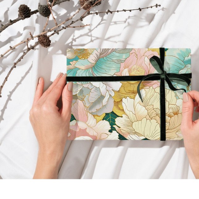 Papier Cadeau Floral (Créateur téléchargé)