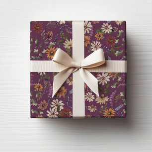 Papier Cadeau Floral Bourguignon