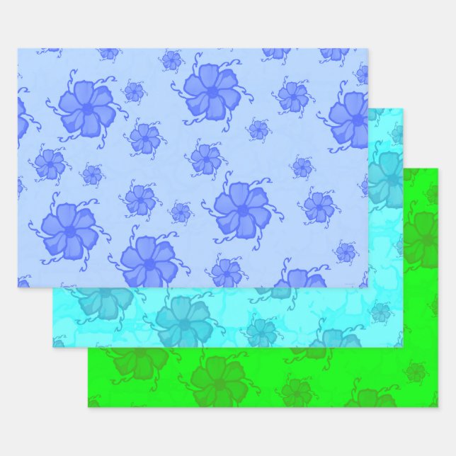 Papier cadeau Floral Festive Tropics BTG (Lot)
