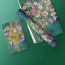 Floral Heart Gold Romantique écriture manuscrite