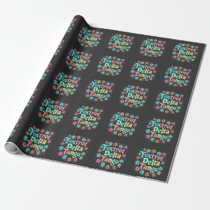 Papier Cadeau Floral Subtle Anti Trump 8647 Anti Maga