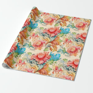 Papier Cadeau Floral victorien