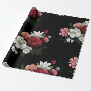 Papier Cadeau Floral Vintage