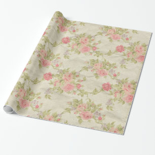 Papier Cadeau Floral Vintage