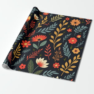 Papier Cadeau Floral Vintage belle collection populaire