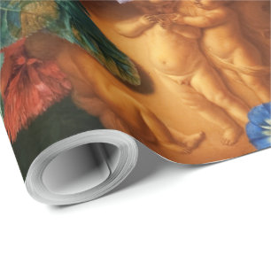 Papier Cadeau Floral Vintage Jan van Huysum Bouquet de fleurs