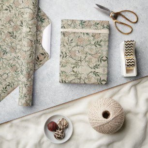 Papier Cadeau Floral William Morris Motif Medway.