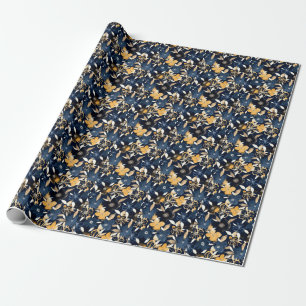 Papier Cadeau Floraux Abstraits : Motif de répétition aquarelle