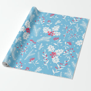Papier Cadeau Flore hivernale 2