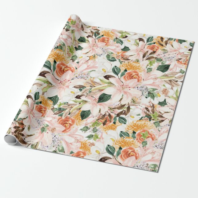 Papier Cadeau Flower (Déroulé)