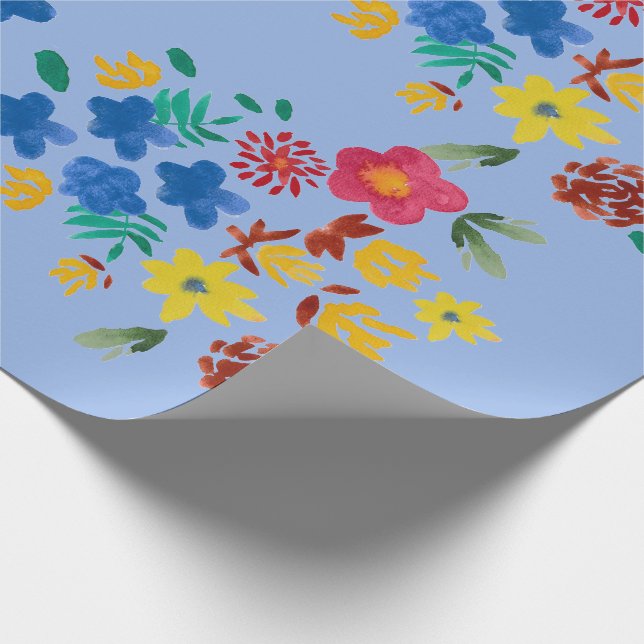 Papier Cadeau Flower bouquet wrapping paper (Coin)