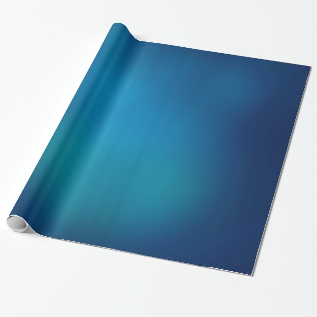 Papier Cadeau Flux sous-marin bleu profond (Déroulé)