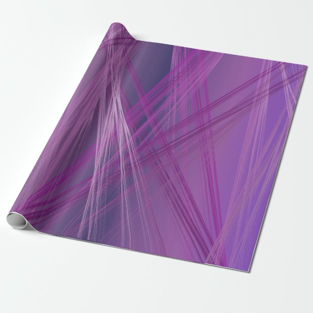 Papier Cadeau Flux violets (Déroulé)