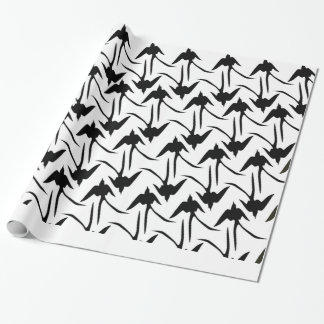 Papier Cadeau FLYCATCHER Ciseaux-Coupés la queue par noir