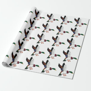 Papier Cadeau Flying Mallard