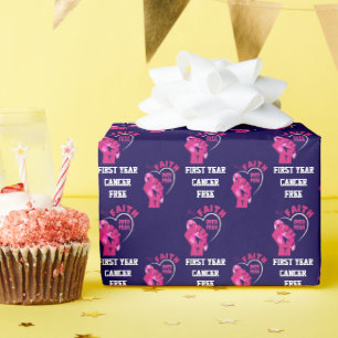 Papier Cadeau FOI SUR LA PEUR Cancer du sein Anniversaire libre