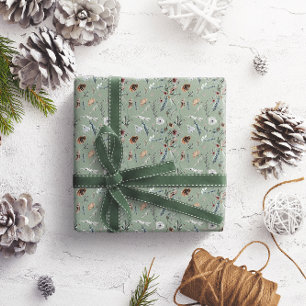 Papier Cadeau Foliage d'hiver