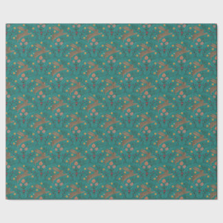 Papier Cadeau Folk Rabbits