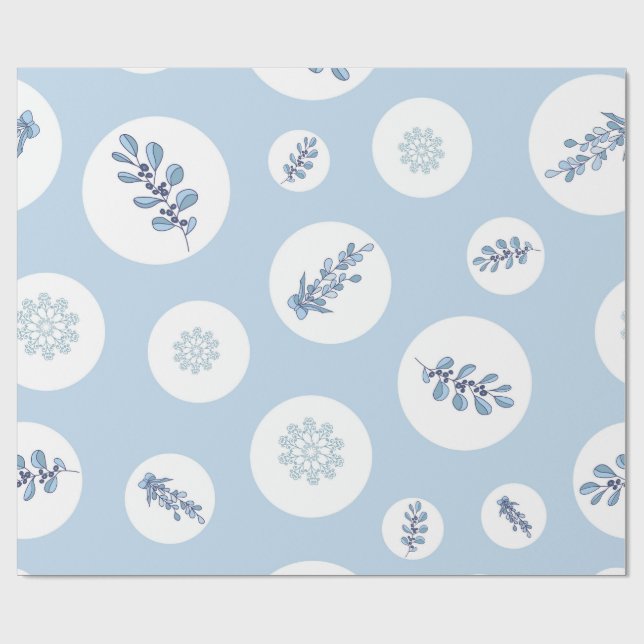 Papier Cadeau Fond à motif de flocon de neige niais textures (Plat)