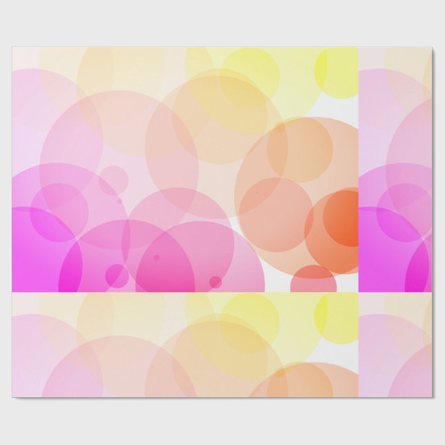 Papier Cadeau Fond Abstrait Cercle Pastel Doux (Plat)