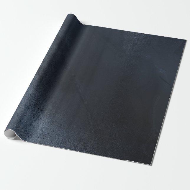 Papier Cadeau Fond aquarelle bleu minuit moderne (Déroulé)