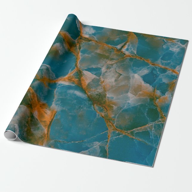 Papier Cadeau fond de texture de marbre, marbre breccia naturel  (Déroulé)