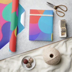 Papier Cadeau Fond d'écran Formes Amorphes Colorées