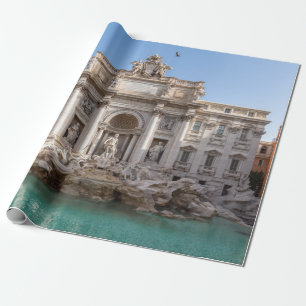 Papier Cadeau Fontaine de Trevi au petit matin - Rome, Italie