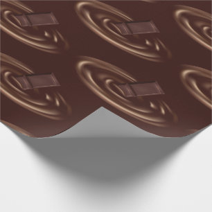 Papier Cadeau Fonte de Chocolat Bar dans le chocolat liquide